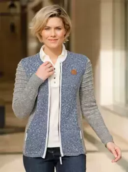 Кардиган в стиле casual Casual Looks, цвет Grau-Rauchblau-Meliert