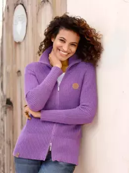 Кардиган в стиле casual Casual Looks, фиолетовый