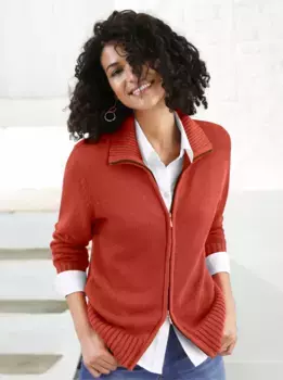 Кардиган в стиле casual Casual Looks, красный