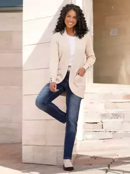 Кардиган в стиле casual Casual Looks, слоновая кость