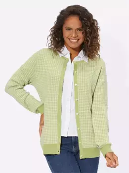 Кардиган в стиле casual Casual Looks, зеленый