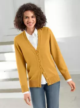Кардиган в стиле casual Casual Looks, желтый