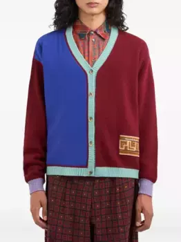 Кардиган в стиле колор-блок Pierre-Louis Mascia, красный