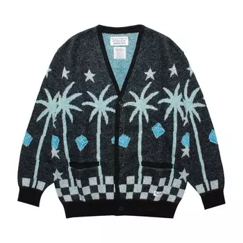 Кардиган Wacko Maria Mohair Cardigan (Type-3), черный