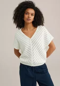 Кардиган WE Fashion, белый