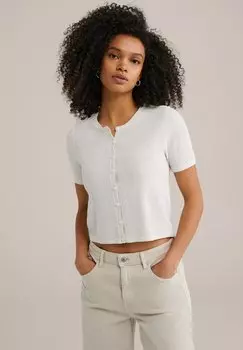 Кардиган WE Fashion, белый