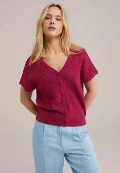 Кардиган WE Fashion, бургундия