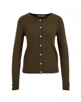 Кардиган WE Fashion Knit Cardigan, хаки