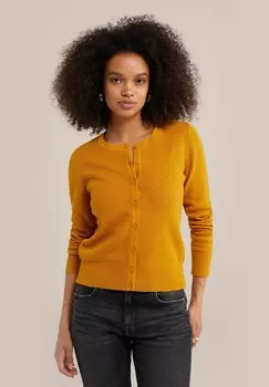 Кардиган WE Fashion, охра