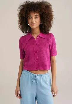 Кардиган WE Fashion, розовый