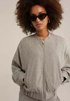 Кардиган WE Fashion, светло-серый