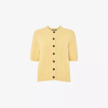 Кардиган Whistles на пуговицах, желтый