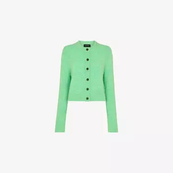 Кардиган Whistles с круглым вырезом, зеленый