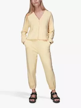 Кардиган Whistles Sweat, бледно-желтый