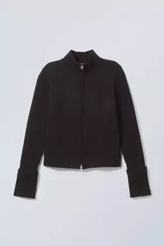 Кардиган winona на молнии Weekday, черный