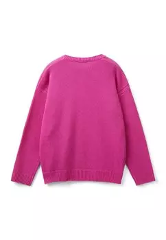 Кардиган WITH SWAROVSKY United Colors of Benetton, сирень