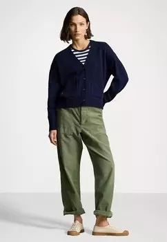 Кардиган WOOL-BLEND V-NECK CARDIGAN Ralph Lauren, темно-синий