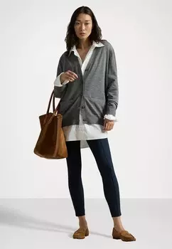 Кардиган WOOL LONG CARDIGAN Ralph Lauren, серый