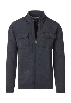 Кардиган, воротник стойка, вышивка, мужской CASAMODA, цвет 108 Blau