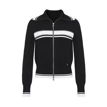 Кардиган вязаный Deep Breath с двойной молнией, белый