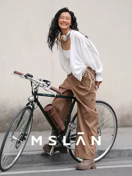 Кардиган вязаный Mslan с V-образным вырезом, синий