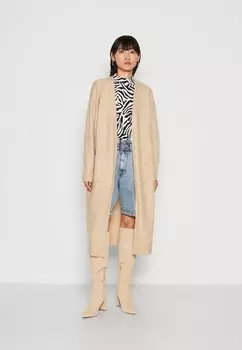 Кардиган YAS ДЛИННЫЙ КАРДИГАН ЯСБАЛИС, бежевый