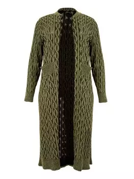 Кардиган Yoek Knit Cardigan, оливковый