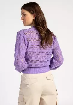 Кардиган YRSA WO Aaiko, фиолетовый