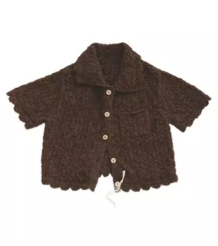 Кардиган Zara Timelesz Linen Blend Knit, темно-коричневый
