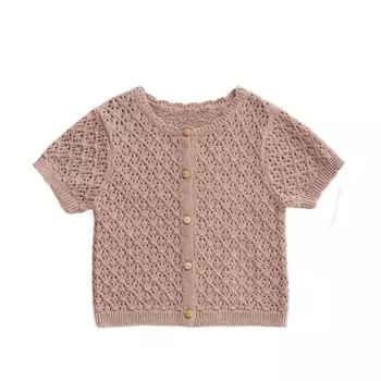 Кардиган Zara Timelesz Open-knit, темно-розовый