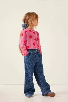 Кардиган жаккардовой вязки H&M, розовый