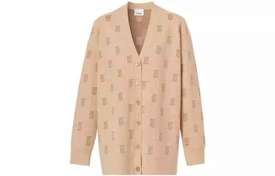 Кардиган женский Burberry, светло-бежевый / серый