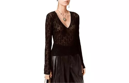 Кардиган женский Chanel, черный / золотой