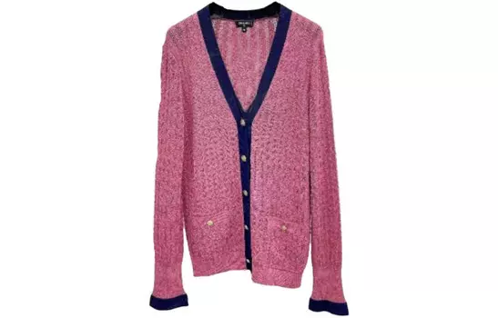 Кардиган женский Chanel, розовый / черный