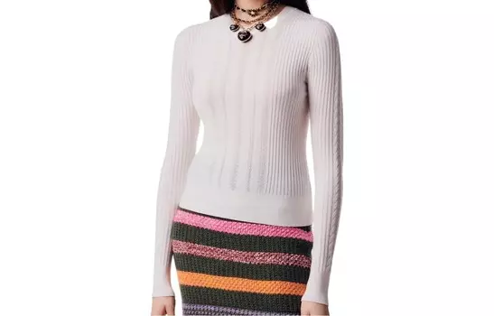 Кардиган женский Chanel с узором, белый