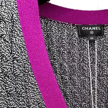 Кардиган женский Chanel, серый / розовый
