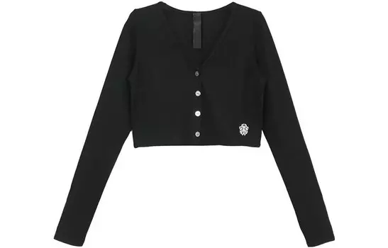 Кардиган женский Chrome Hearts короткий, черный