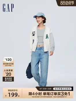 Кардиган женский Gap с логотипом, кремовый