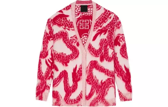 Кардиган женский Givenchy, розовый / белый