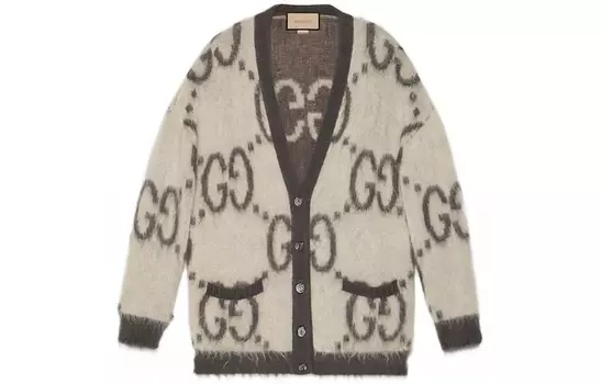 Кардиган женский Gucci, черный / белый