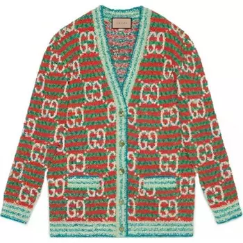 Кардиган женский Gucci, красный / зеленый