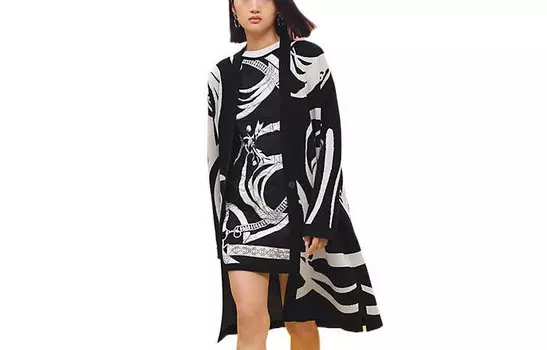 Кардиган женский Hermes длинный, черный