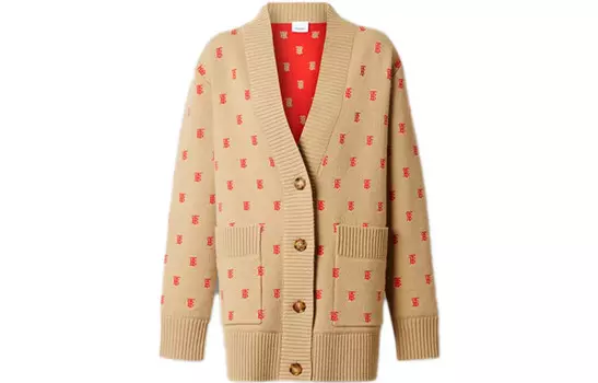 Кардиган женский кашемировый Burberry, коричневый