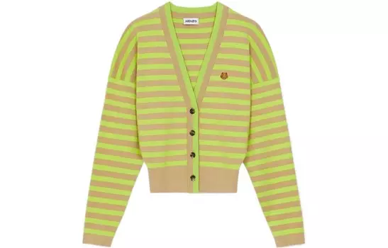 Кардиган женский Kenzo, флуоресцентно-зеленый