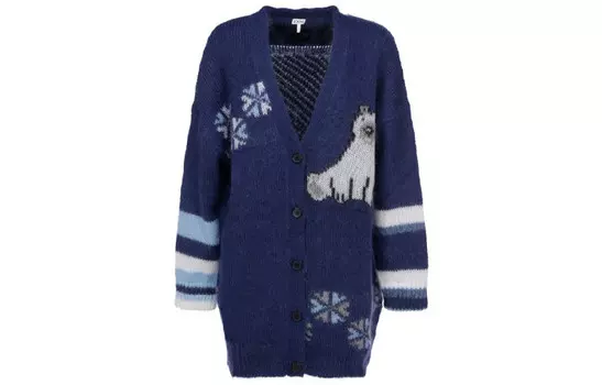 Кардиган женский Loewe, темно-синий