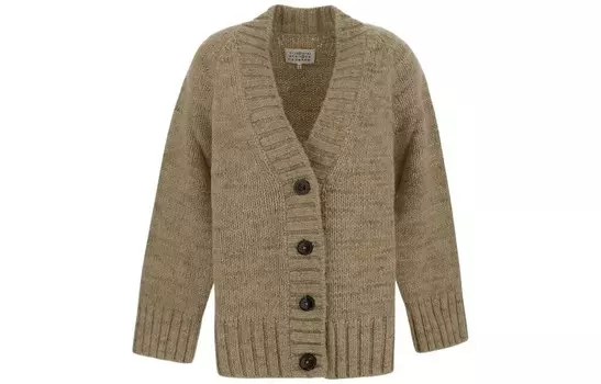 Кардиган женский Maison Margiela, бежевый / коричневый