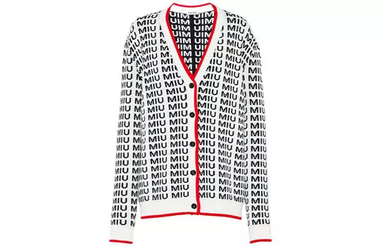 Кардиган женский Miu Miu, белый