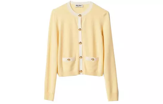 Кардиган женский Miu Miu, лимонный