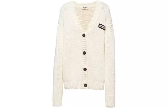 Кардиган женский Miu Miu, слоновая кость
