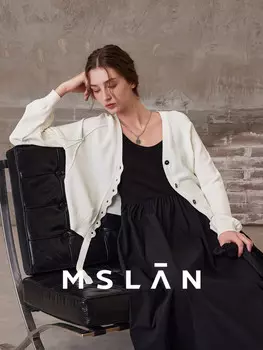 Кардиган женский MSlan Captureing Gentleness на пуговицах, кремовый